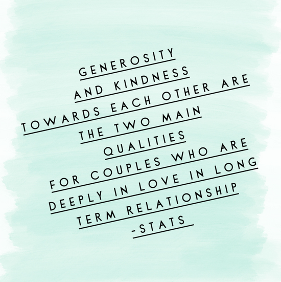 Two main qualities for happy long term relationships